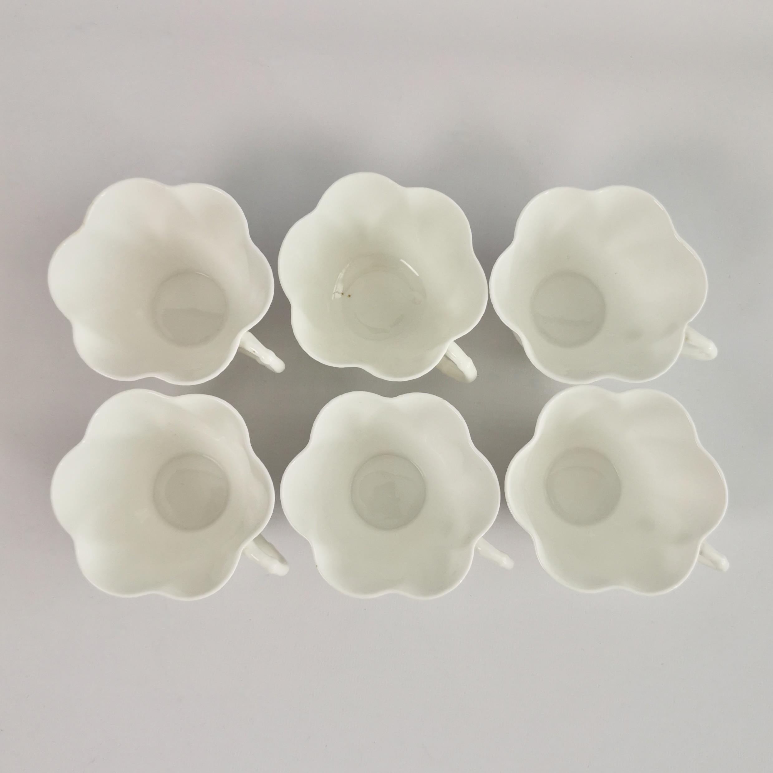 Shelley Dainty White Porcelain Tea Service for Six, Early 20th C 1