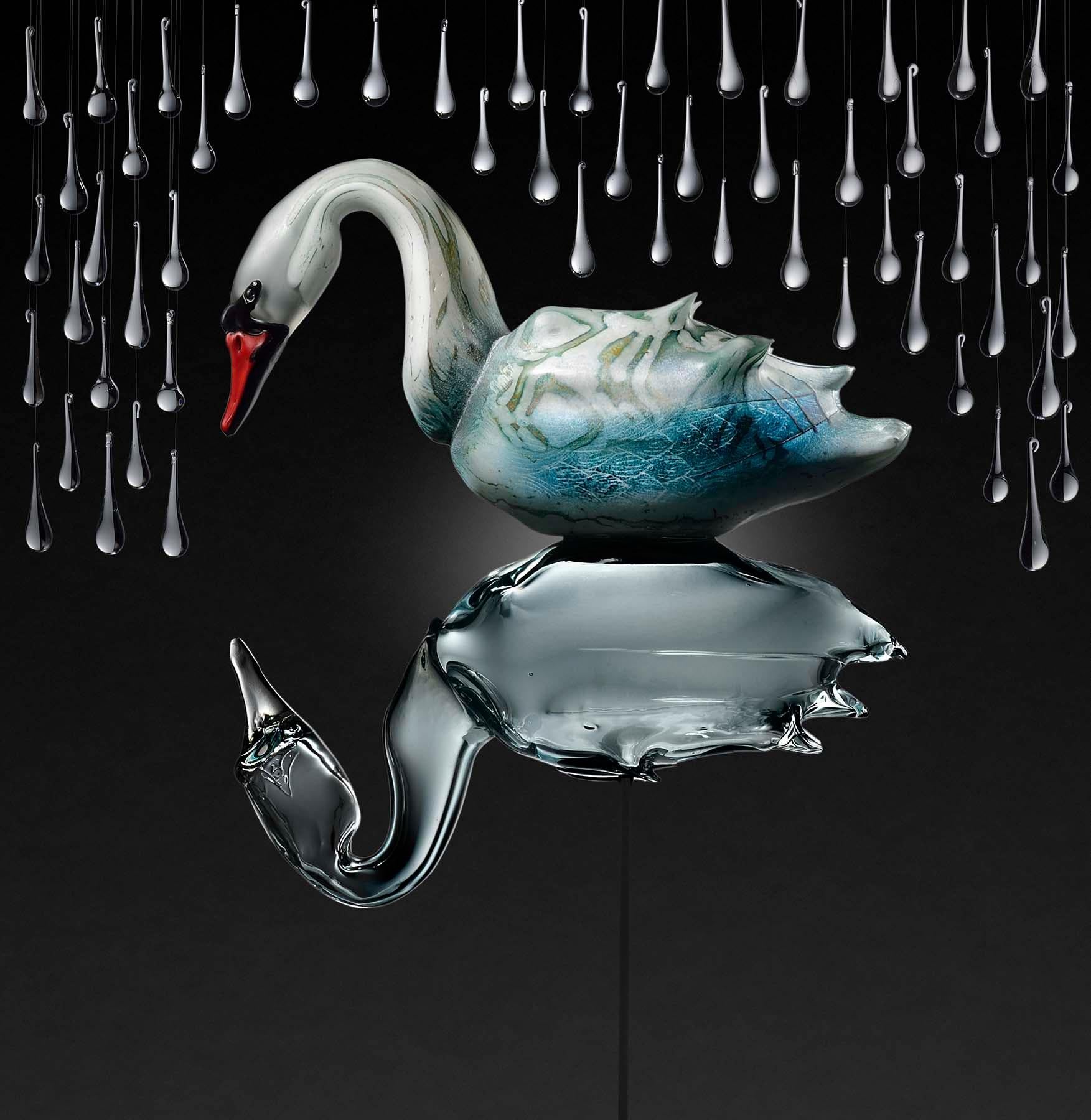 Shelley Muzylowski Allen Figurative Sculpture - Swan