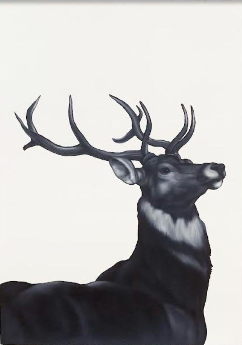 Shelley Reed Animal Painting - Stag 4 (after Landseer)