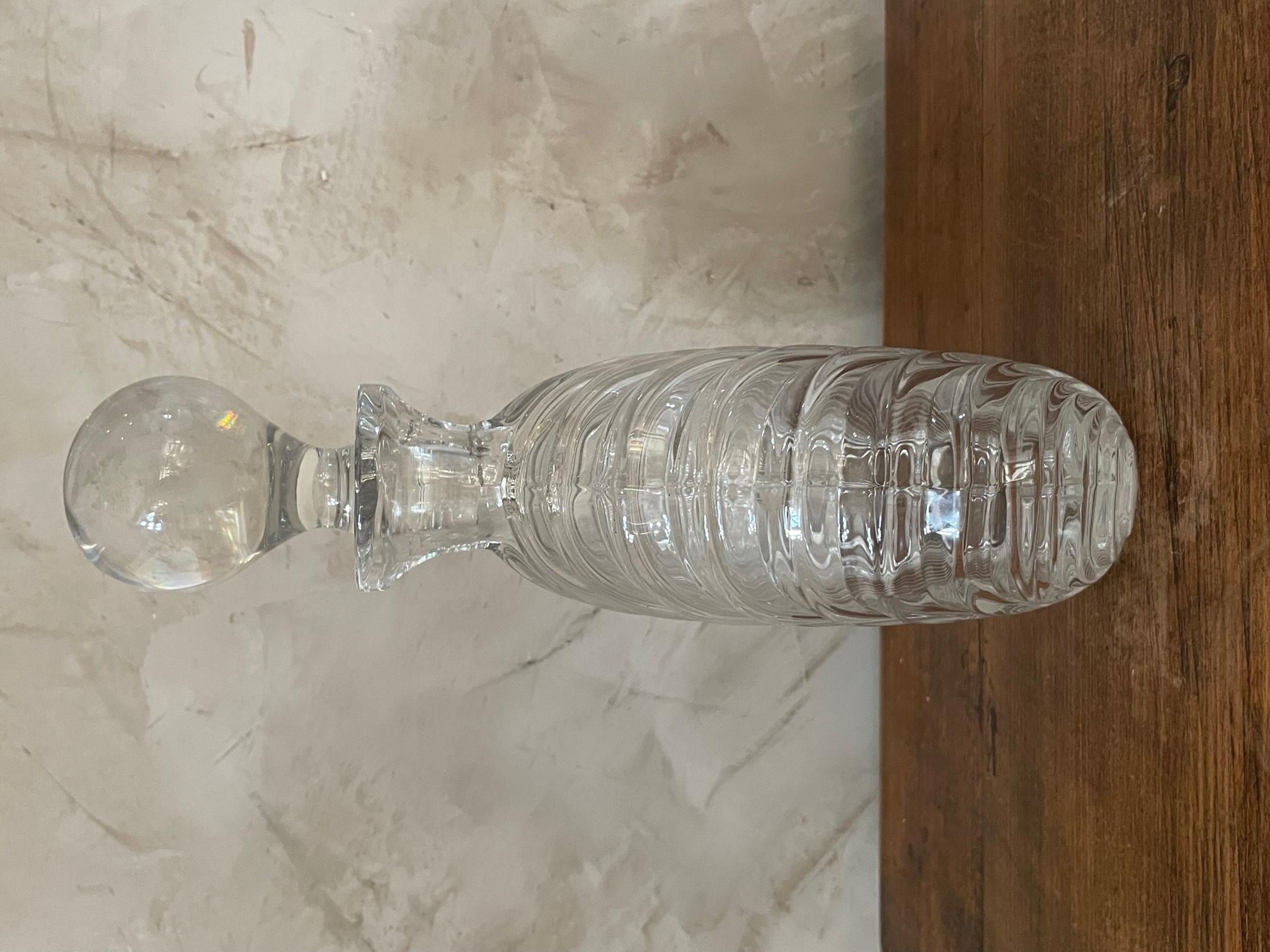 Shellfish Shape Glass Carafe and Plug In Good Condition For Sale In LEGNY, FR