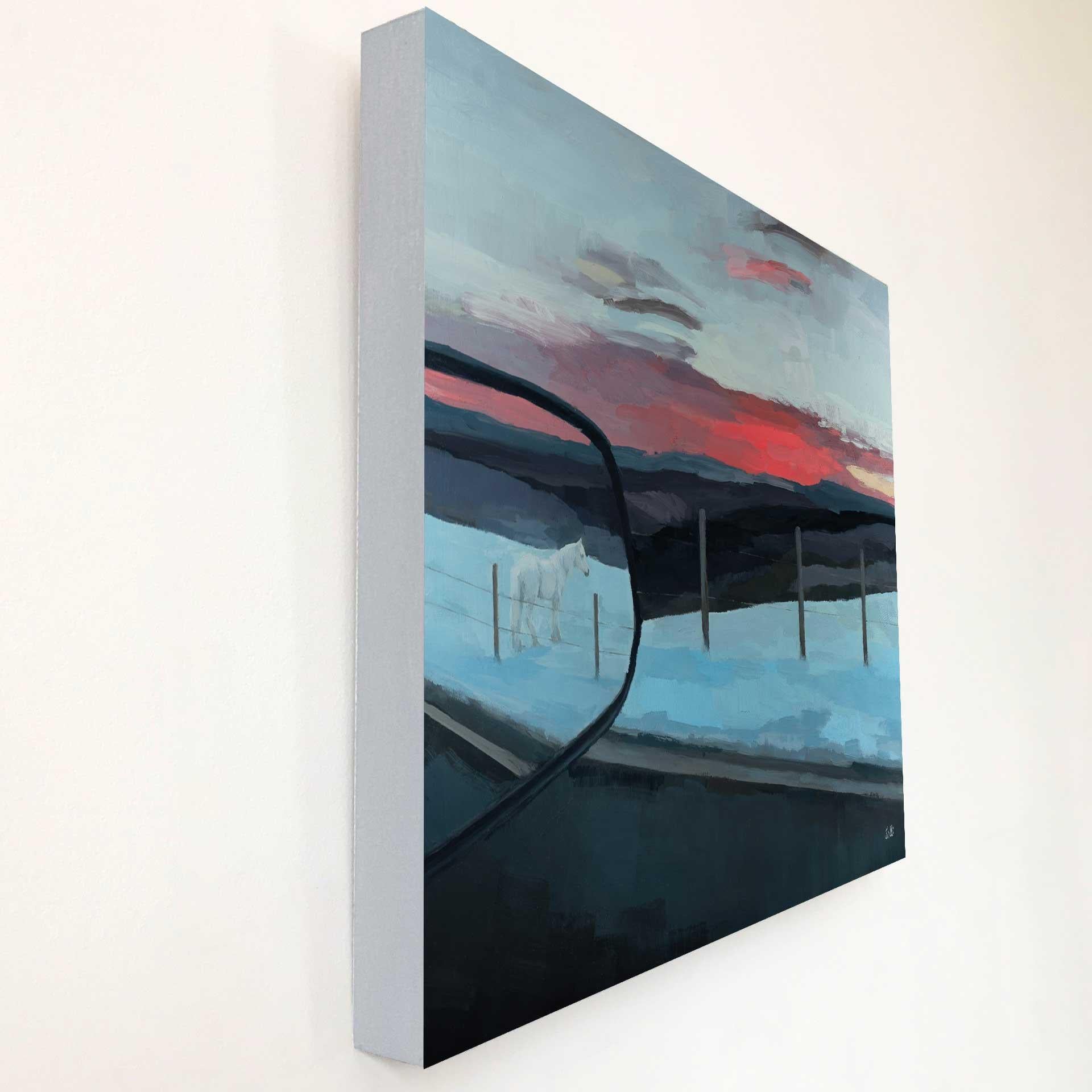 « And Belonged to Otherwise Memory » de Shelli Langdale, peinture à l'huile de cheval en vente 2