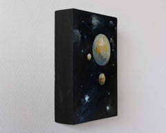 "Corpi celesti" di Shelli Langdale, pittura a olio dell'A Space