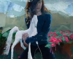 "Rey de la lluvia" Pintura al óleo