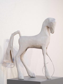 "King of Pain" by Shelli Langdale, White Horse Sculpture