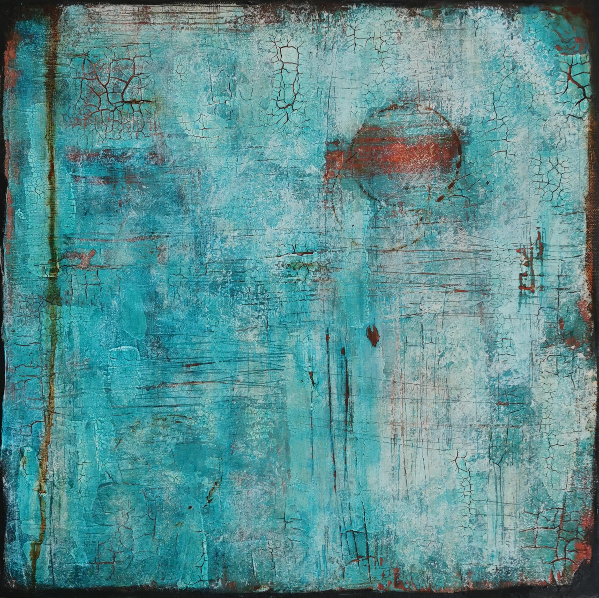 Breaking Up: Contemporary Mixed Media Abstract Painting For Sale 2
