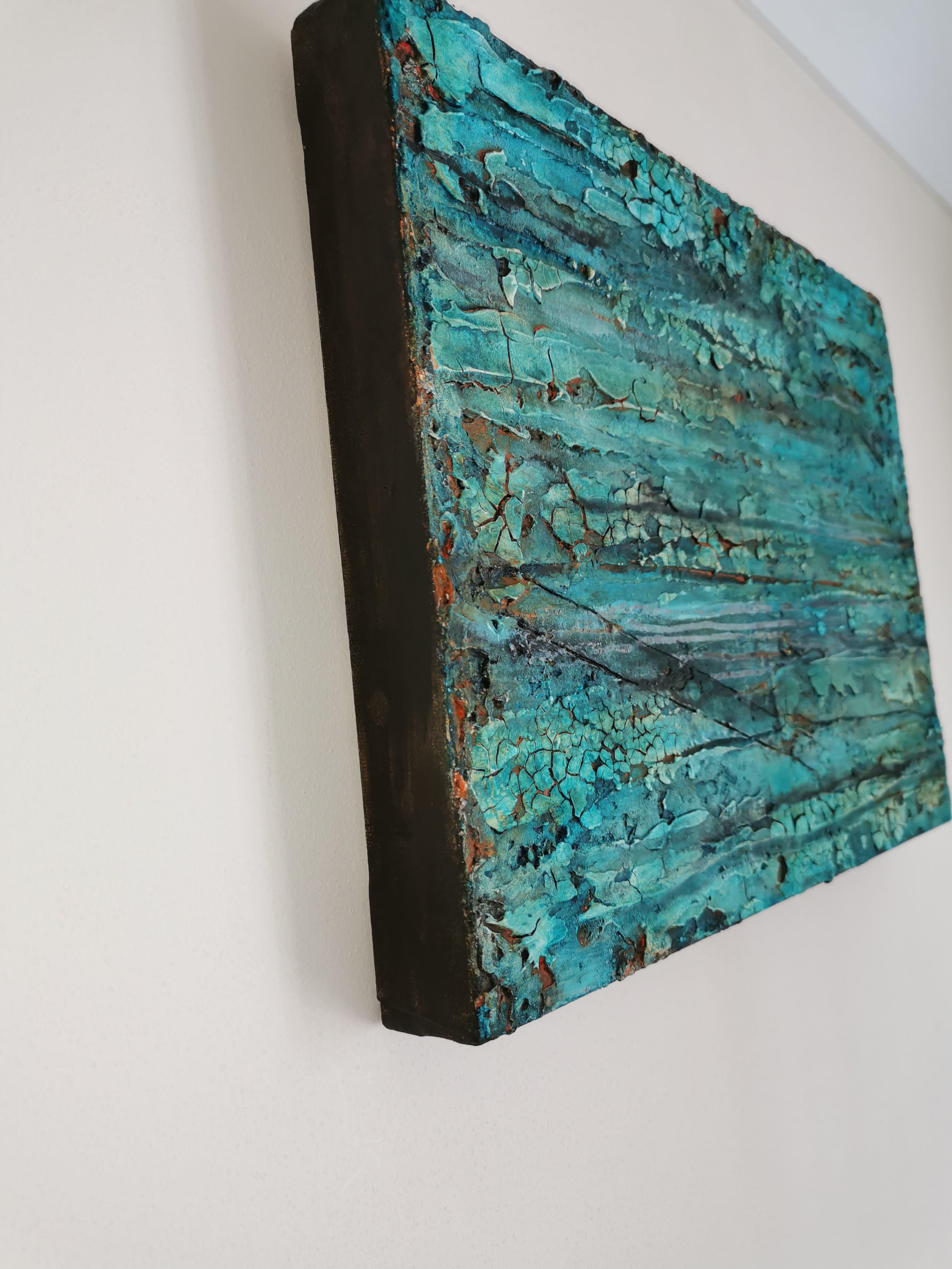 Sentirse así: Pintura Abstracta Contemporánea en Técnica Mixta - Mixed Media Art Abstracto de Shelly Cook