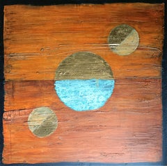 Sun Spots: Contemporary Mixed Media Abstract Painting