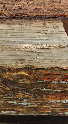 When The Music's Over.   Zeitgenössisches abstraktes Gemälde in Mischtechnik