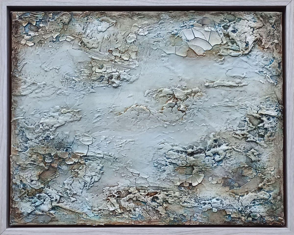 Entropic Waters. Abstract Oil Painting