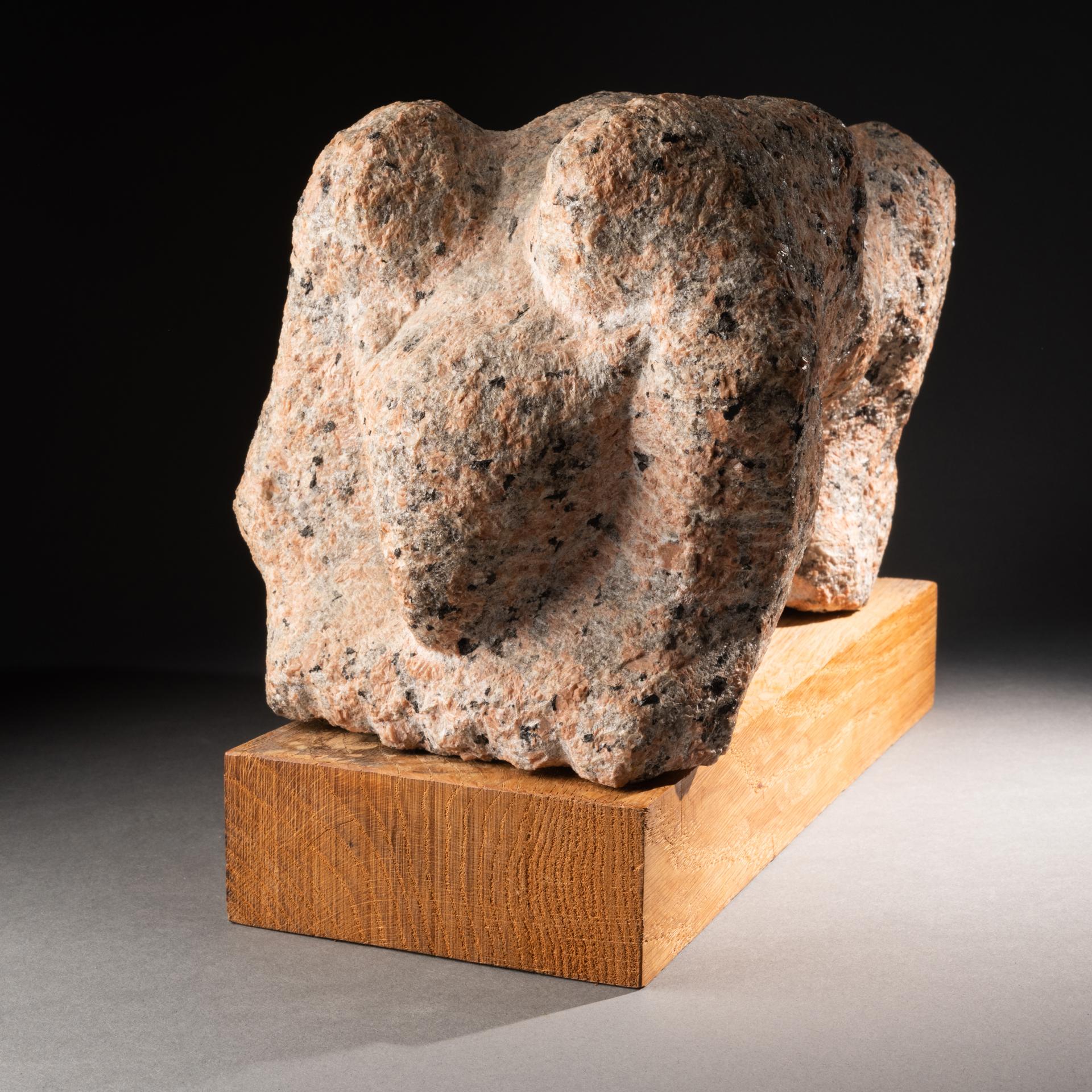 Modern Shelomo Selinger (1928):  Anthopomorphic striaght carved sculpture For Sale