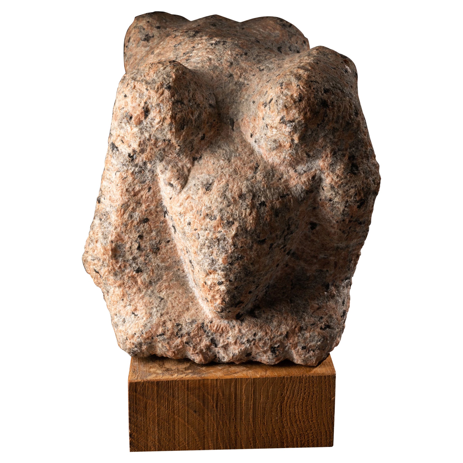 Shelomo Selinger (1928):  Anthopomorphe geschnitzte striaght-Skulptur im Angebot