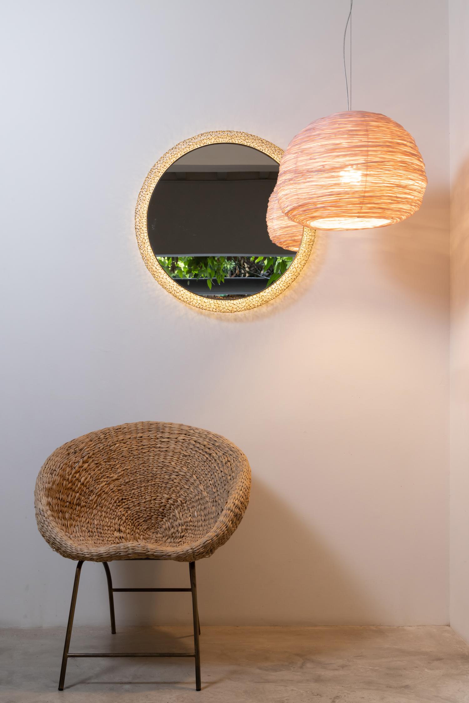 Shelter pendant by Ango, Outdoor Pendant Light in Hand-Woven Design In New Condition For Sale In Bangkok, TH