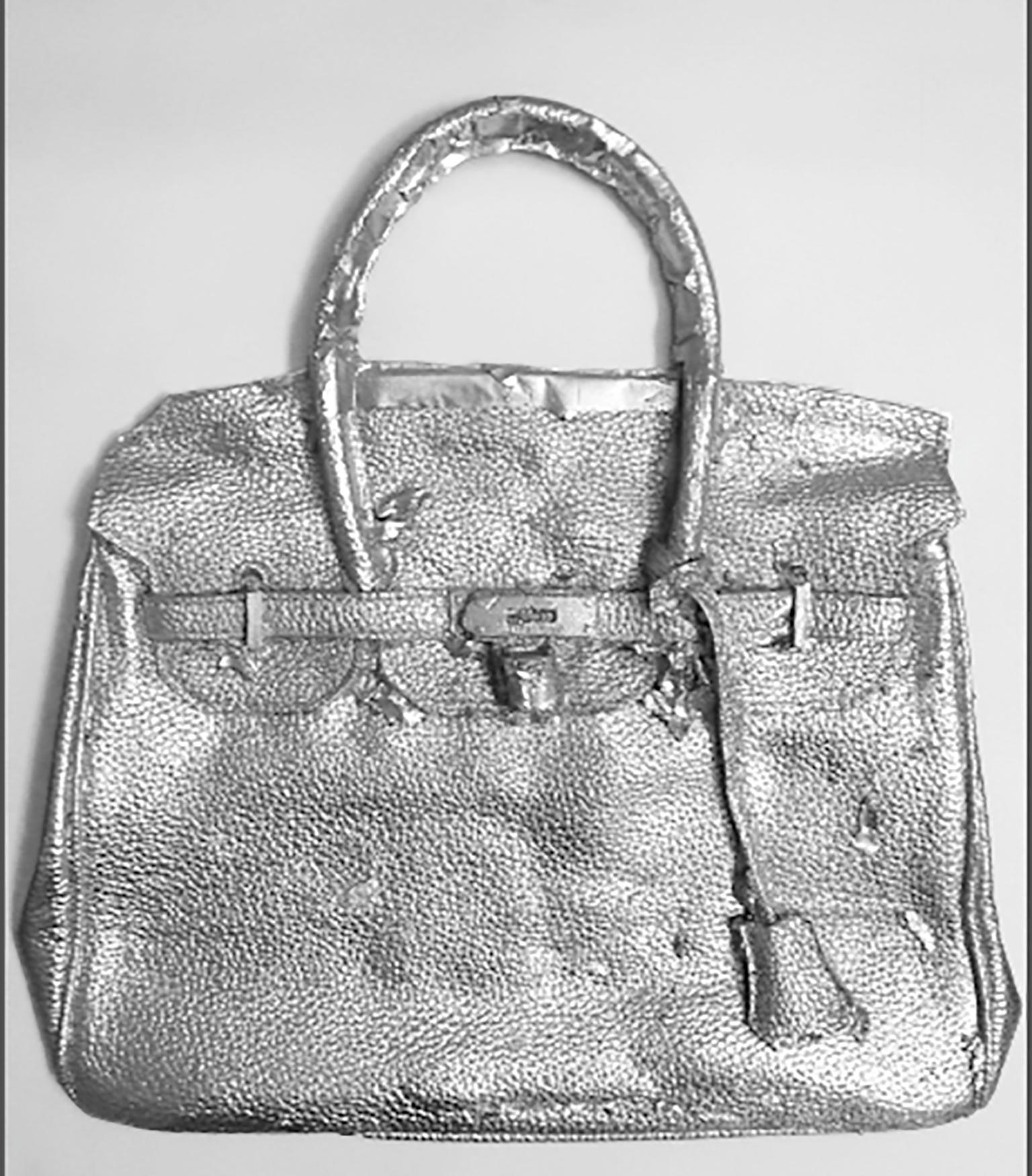 Handgefertigte Hermès Birkin-Tasche, Silber, Auflage von 15 Stück, von Shelter Serra im Angebot 1
