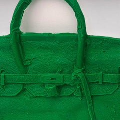 Homemade Hermes Birkin Bag ( Kelly Green ) 2015 by Shelter Serra