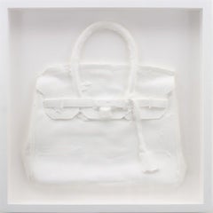 Retro Homemade Hermes Birkin Bag (White), 2015, by Shelter Serra