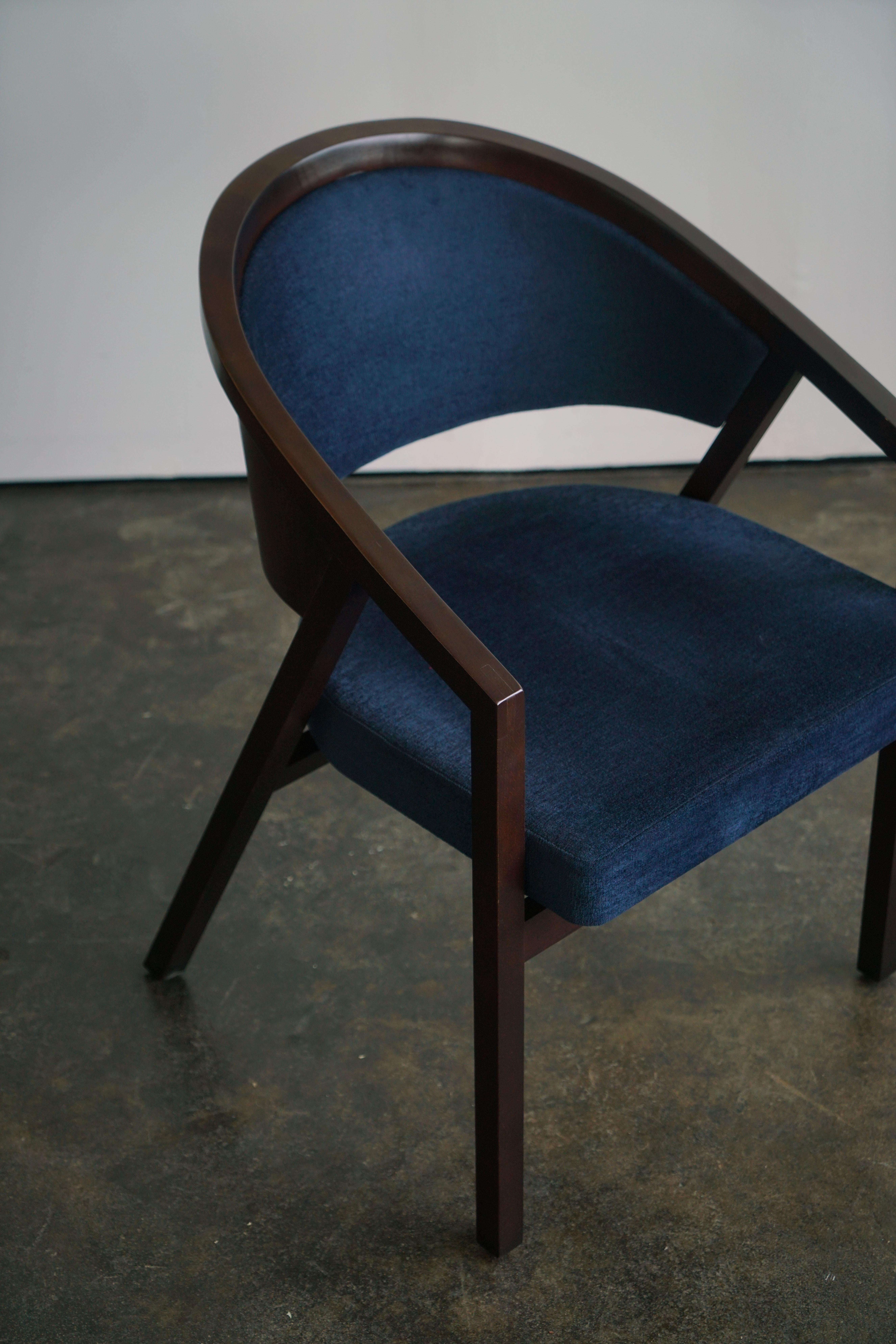 Mohair Shelton Mindel Chairs for Knoll, 2006 For Sale