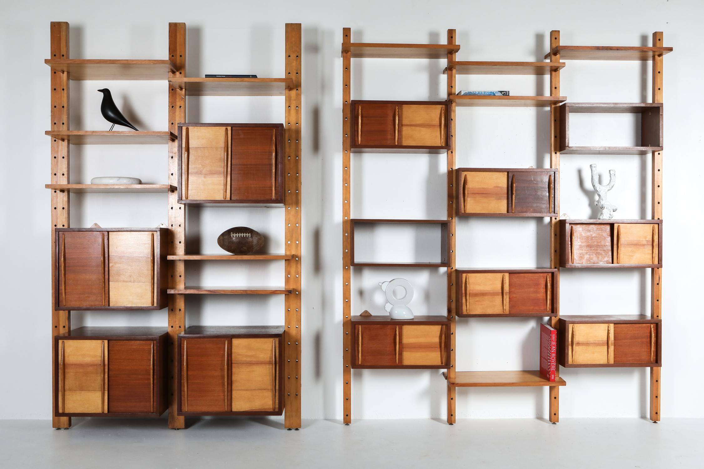 Shelve System France 1970s Inspired by Perriand, Le Corbusier 4