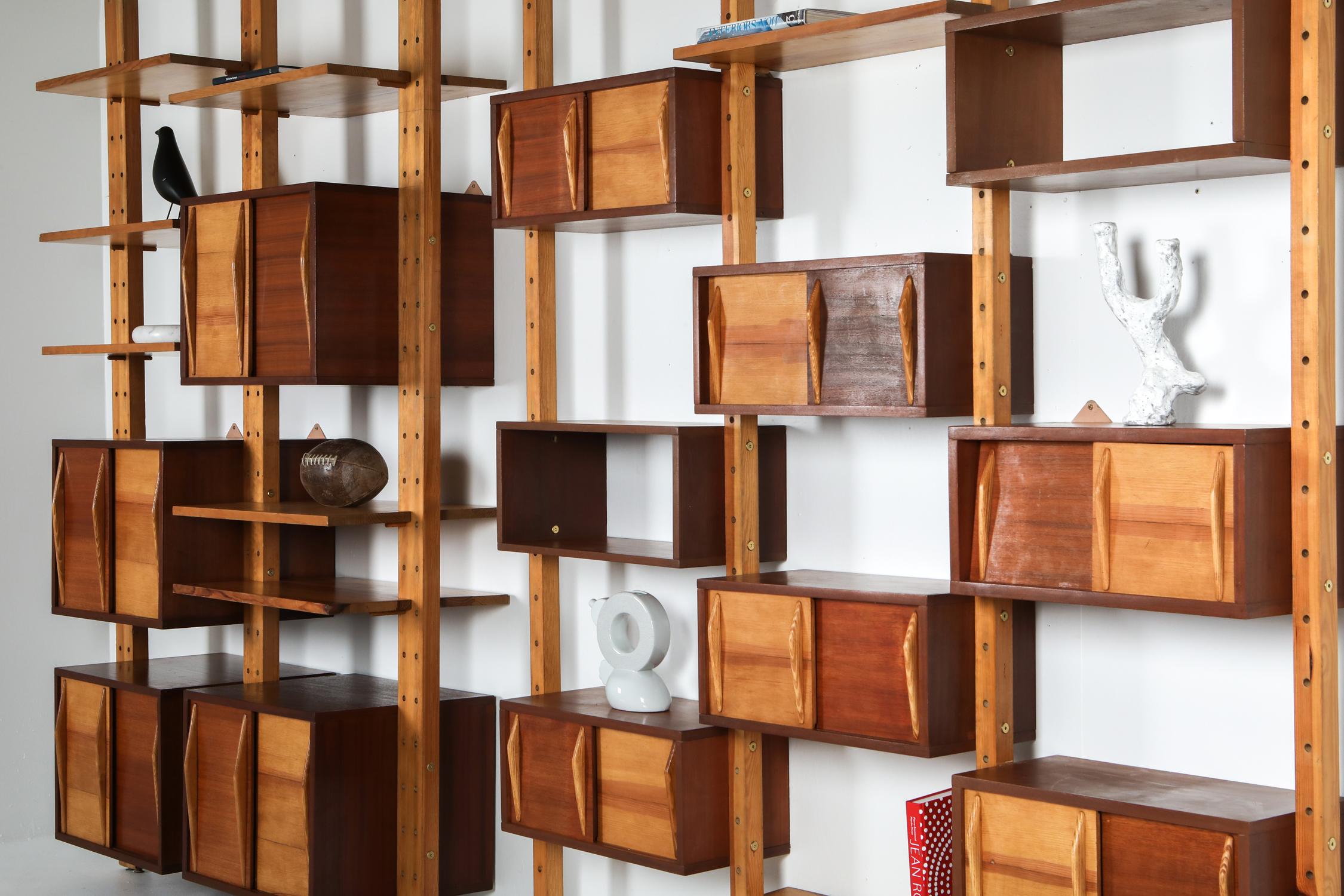Shelve System France 1970s Inspired by Perriand, Le Corbusier 6