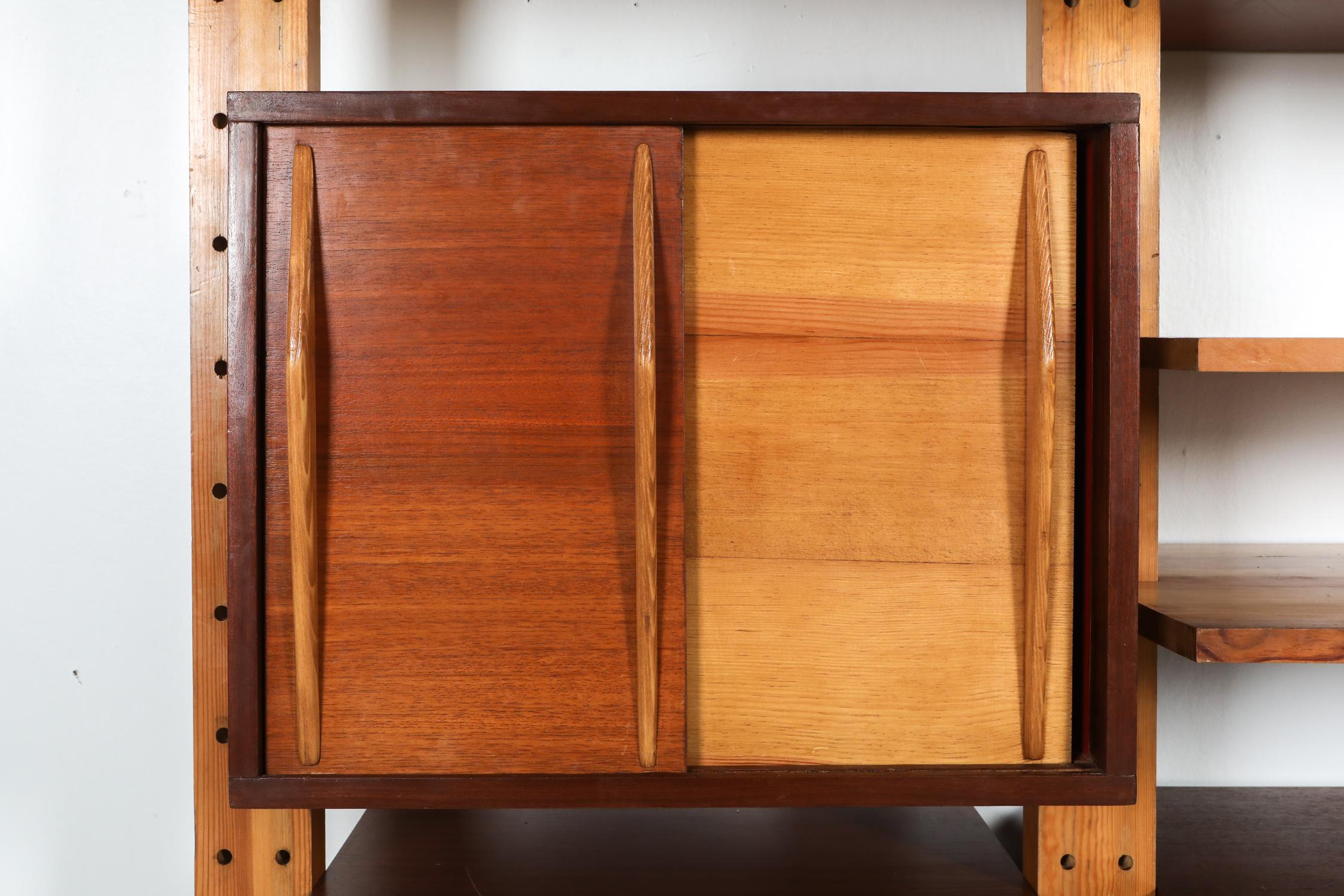 Shelve System France 1970s Inspired by Perriand, Le Corbusier 2