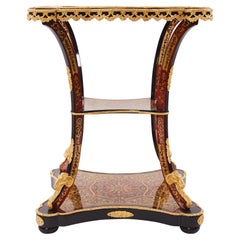 Étagères pour assiettes à fruits 19ème siècle Boulle