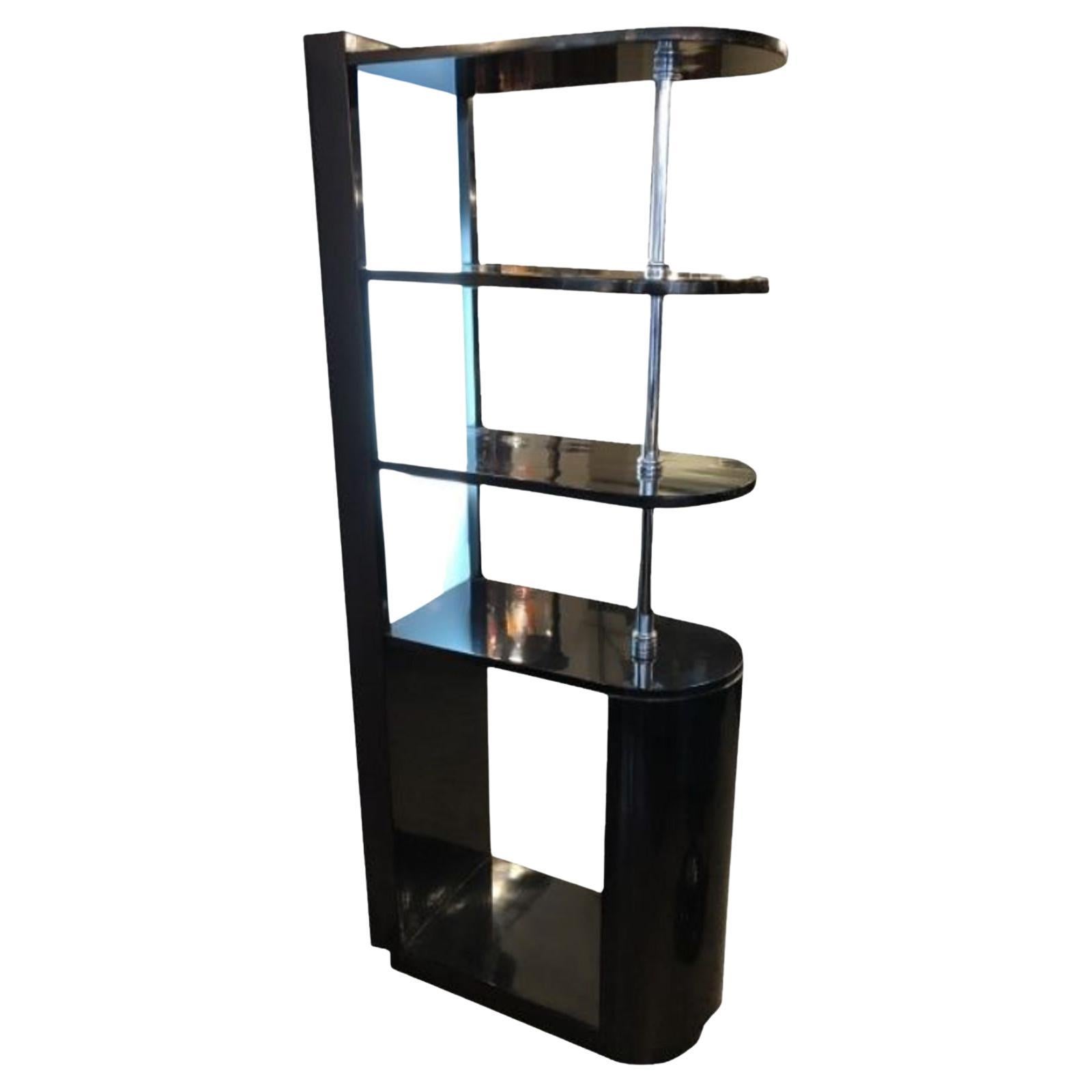 Shelves with Light, Style: Art Deco, Materilas: Wood and Glass, Year 1920 For Sale