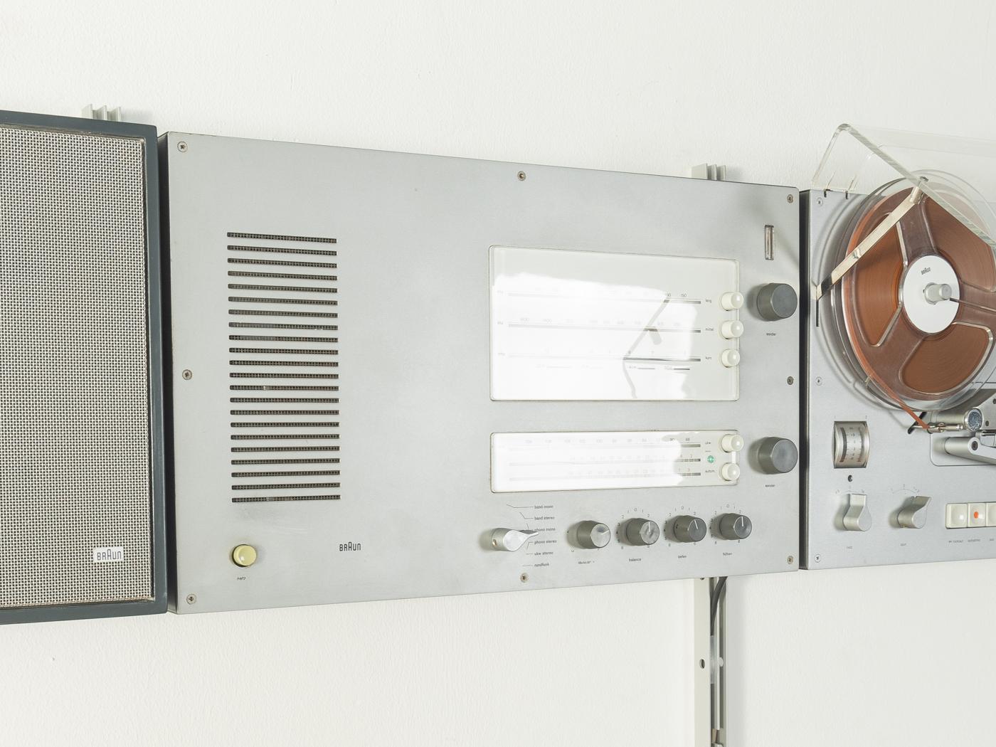 Aluminium Système audio Dieter Rams, Braun en vente