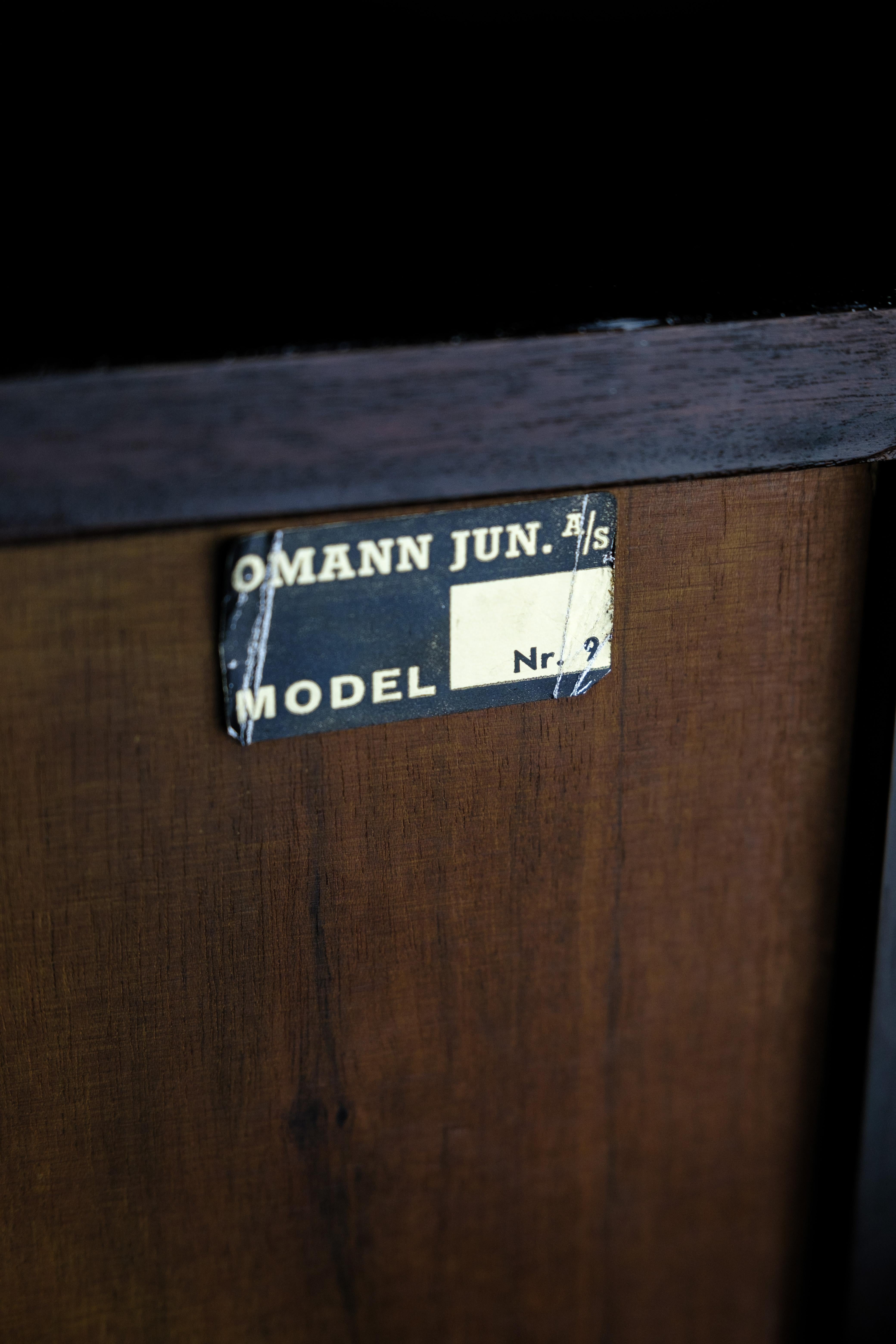Shelving system, Model 9, Omann Junior, Rosewood, Omann Juniors Møbelfabrik, 196 For Sale 7
