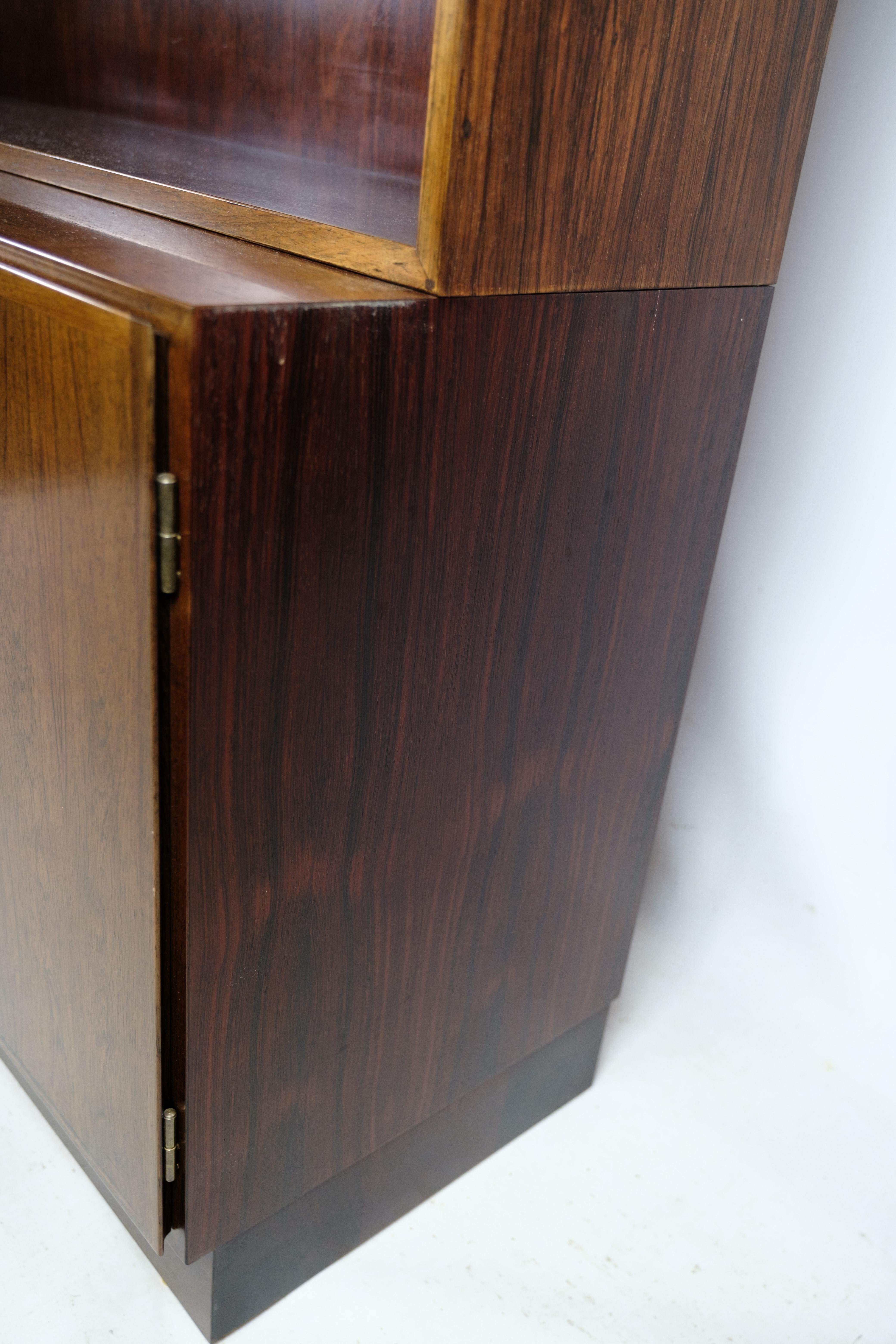 Mid-20th Century Shelving System Model 9 Made In Rosewood By Omann Juniors Møbelfabrik From 1960s For Sale