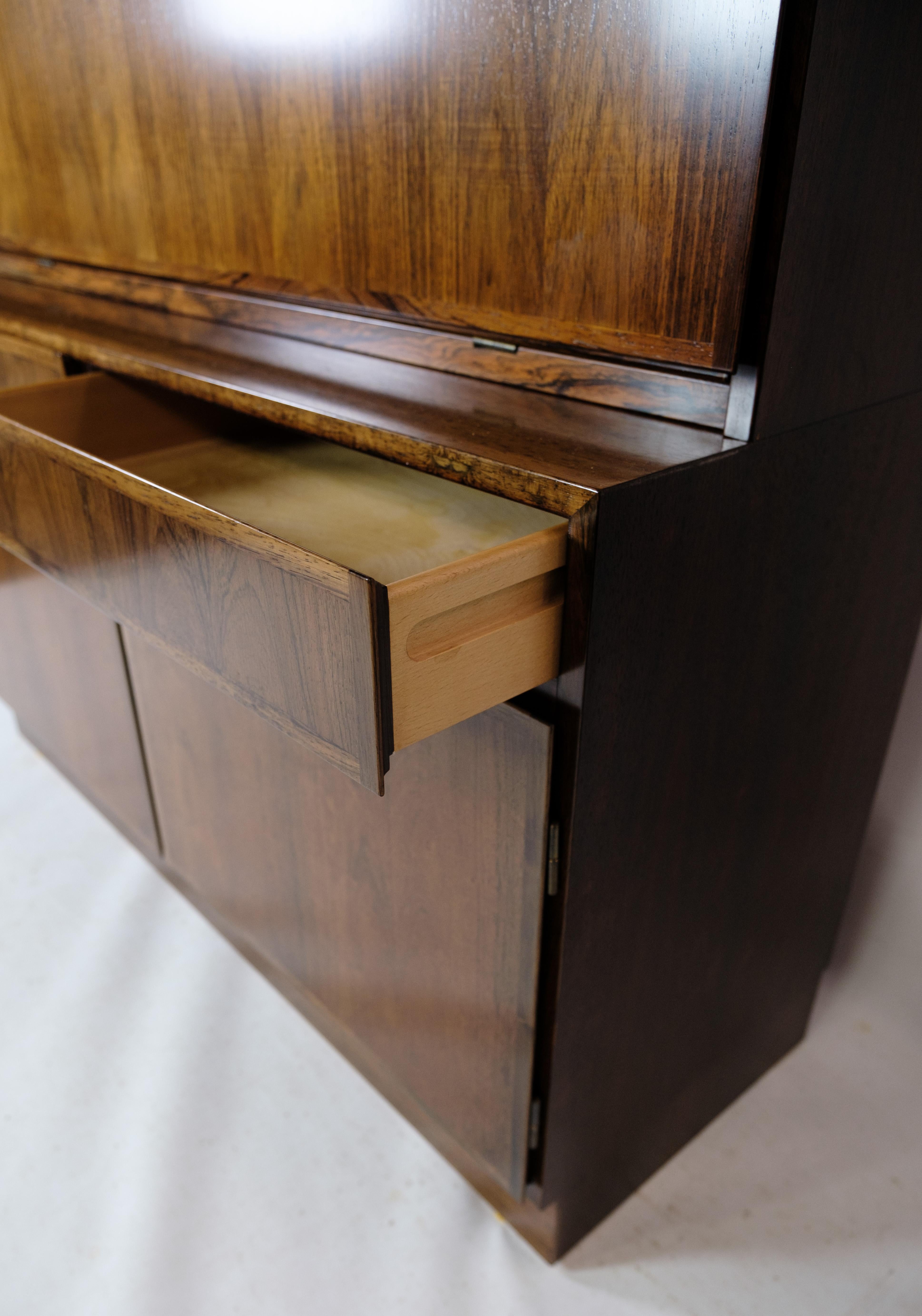 Metà XX secolo Scaffale Modello 9 in legno di palissandro di Omann Juniors Møbelfabrik degli anni '60 in vendita