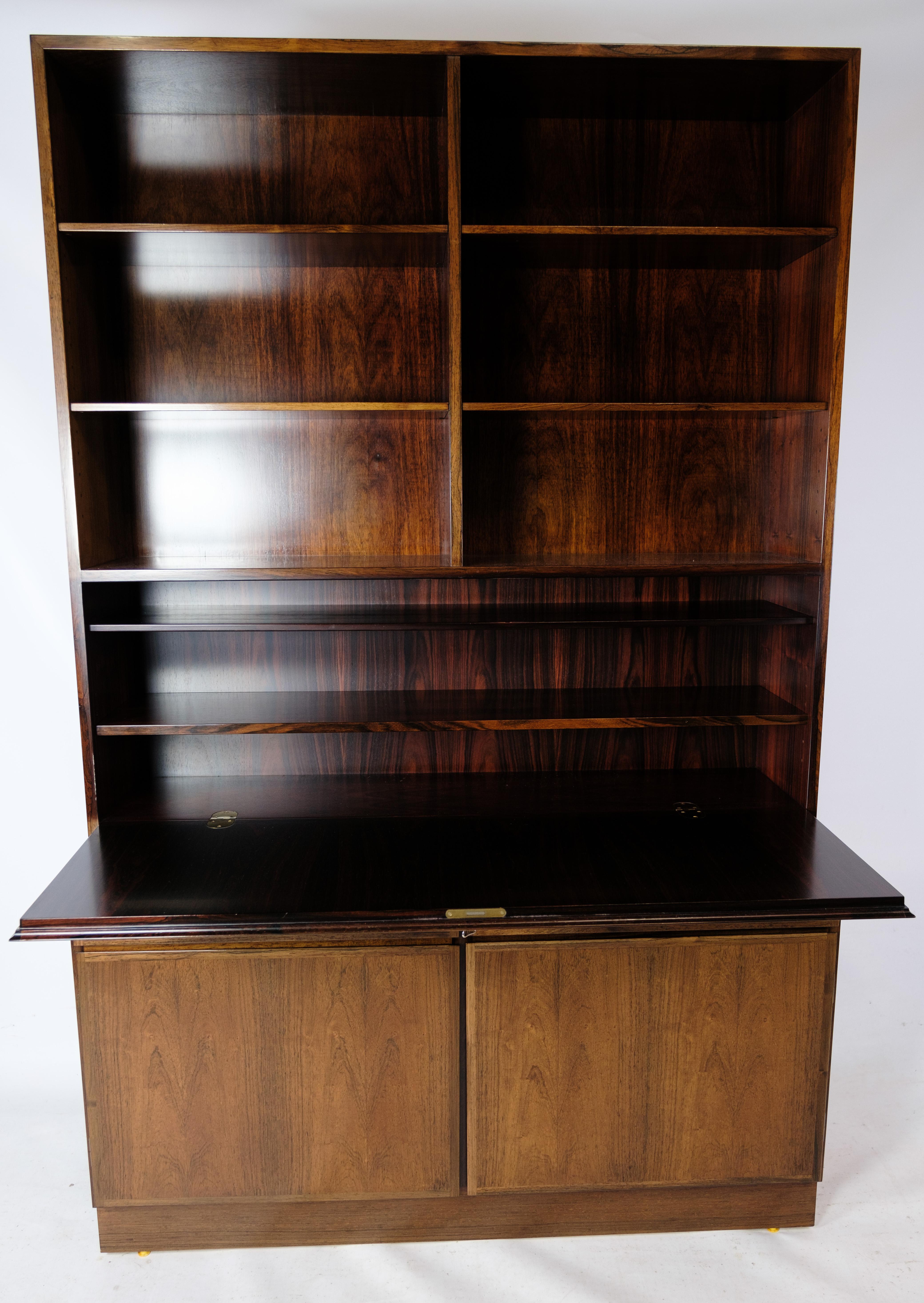 Shelving system Model 9 Made In Rosewood By Omann Juniors Møbelfabrik From 1960s For Sale 1