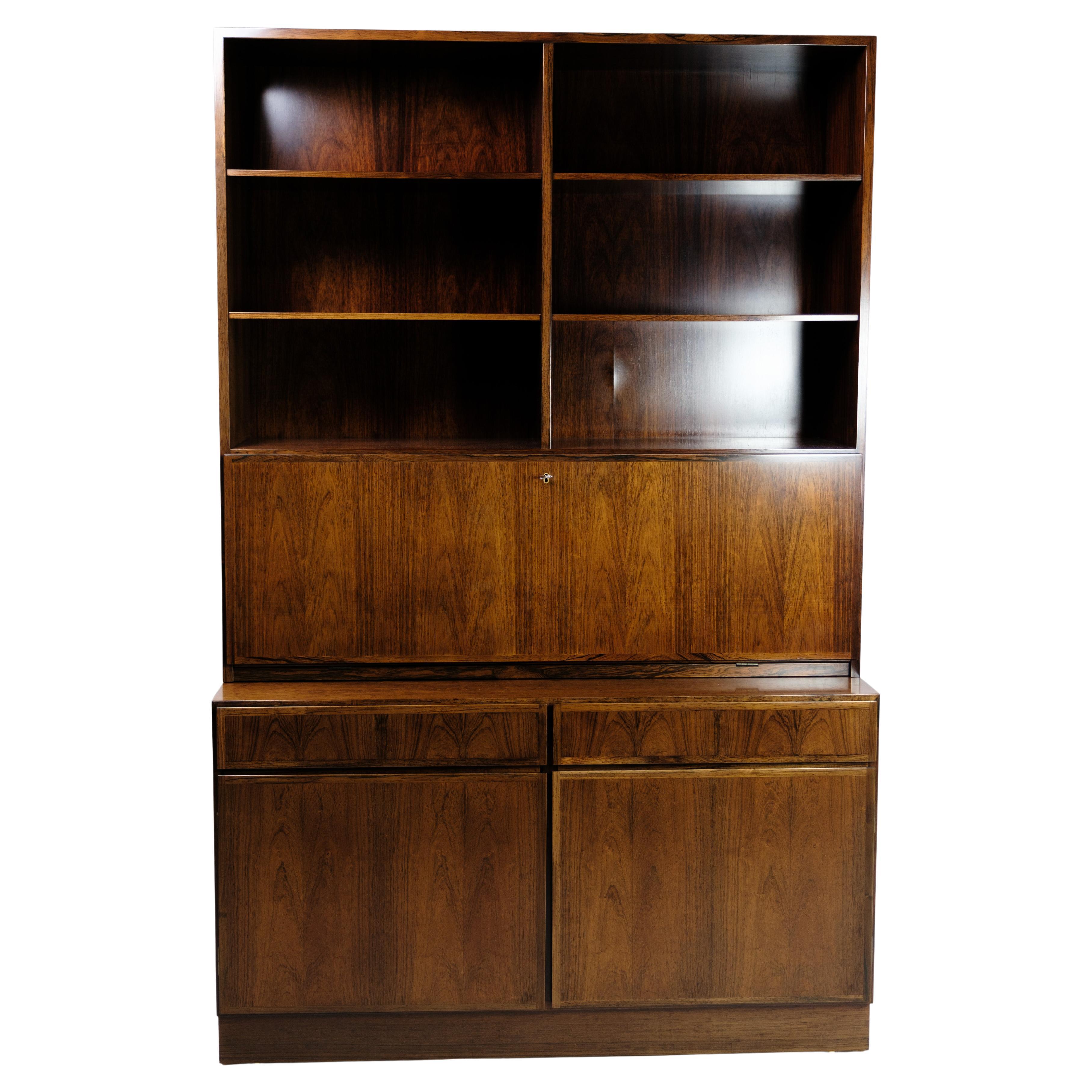 Shelving system Model 9 Made In Rosewood By Omann Juniors Møbelfabrik From 1960s For Sale