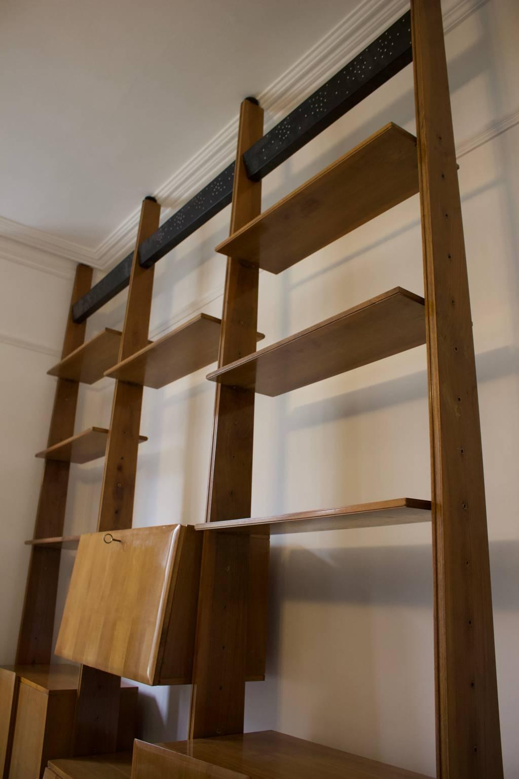 Shelving System or Room Divider attributed to Dassi, Italy 1950s In Fair Condition In London, GB