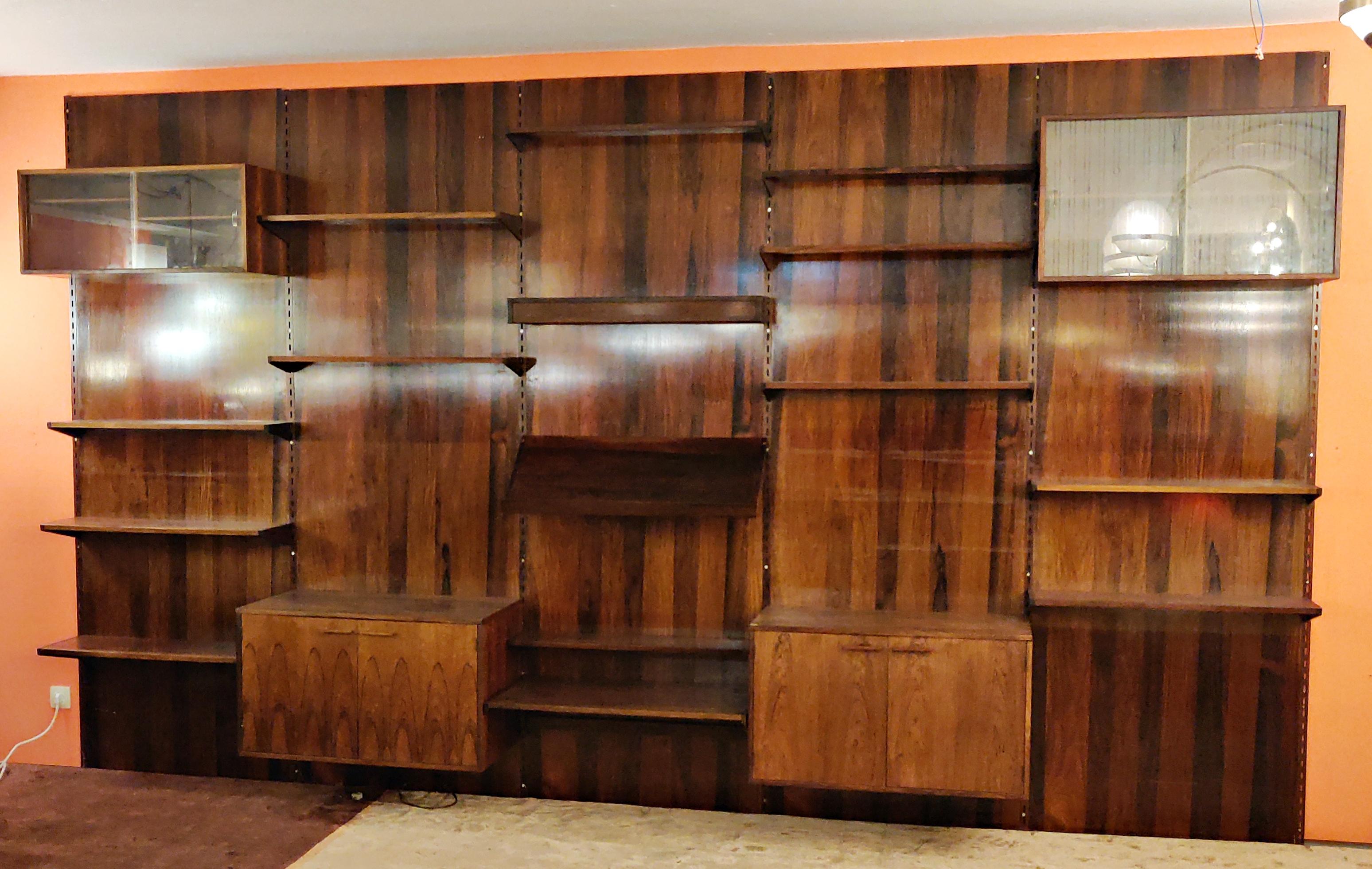 Mid-Century Modern Shelving System Wall Unit by Paul Cadovius