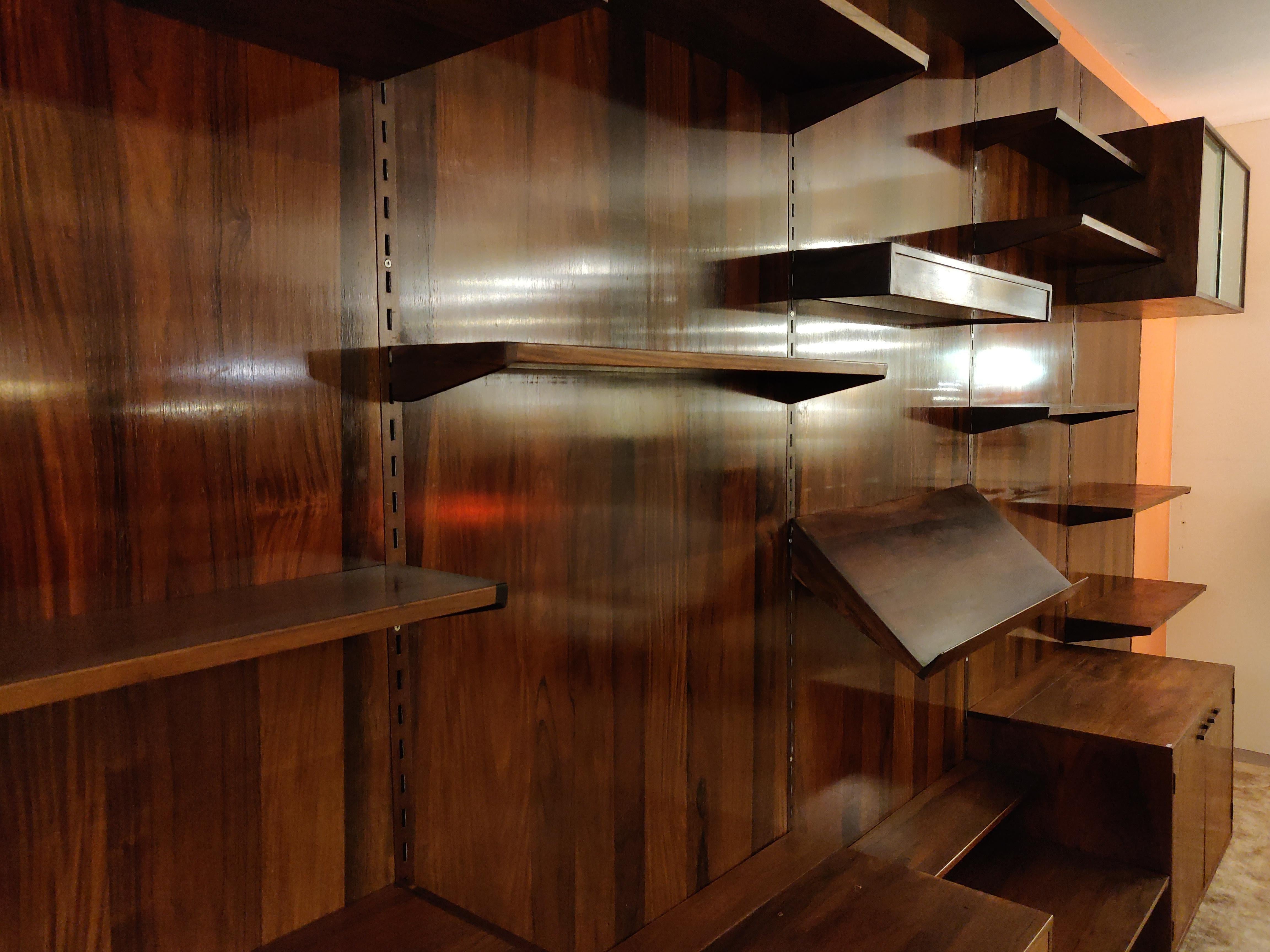 Mid-20th Century Shelving System Wall Unit by Paul Cadovius