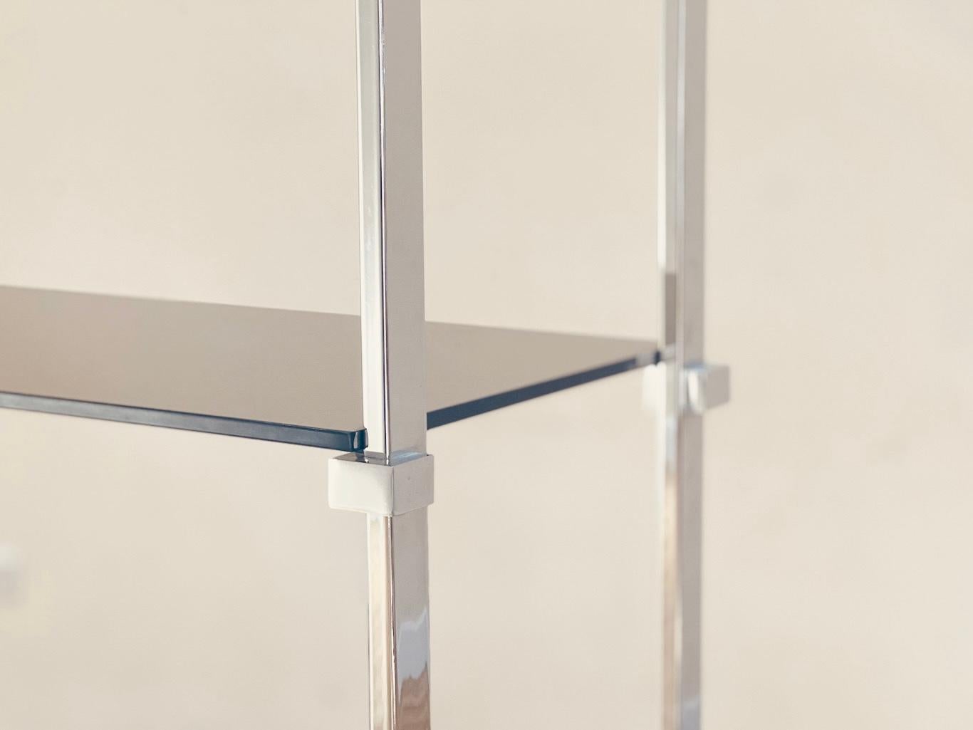 Smoked Glass Shelving unit by Pieff Lisse, 1970s For Sale