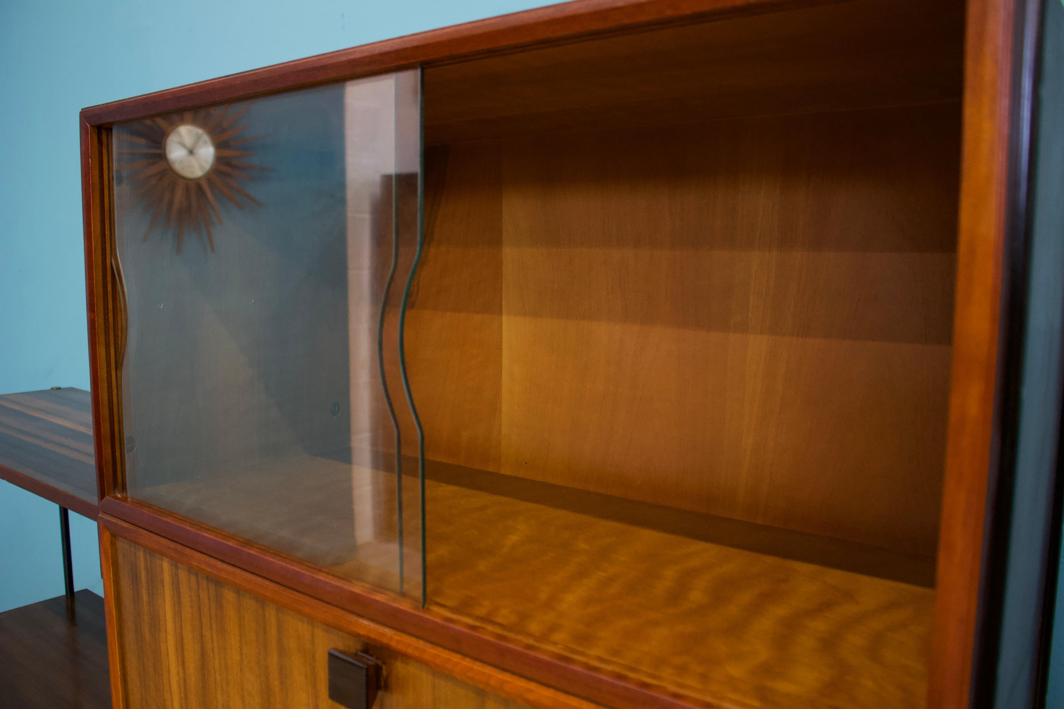 Shelving Unit Desk in Teak and Walnut from Vanson, 1950s For Sale 4