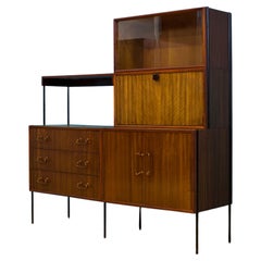 Shelving Unit Desk in Teak and Walnut from Vanson, 1950s