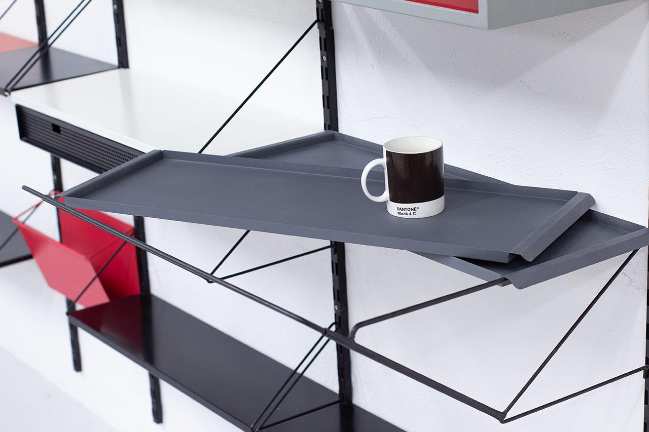 Shelving Wall Unit System by Pilastro, Holland, 1960s 4