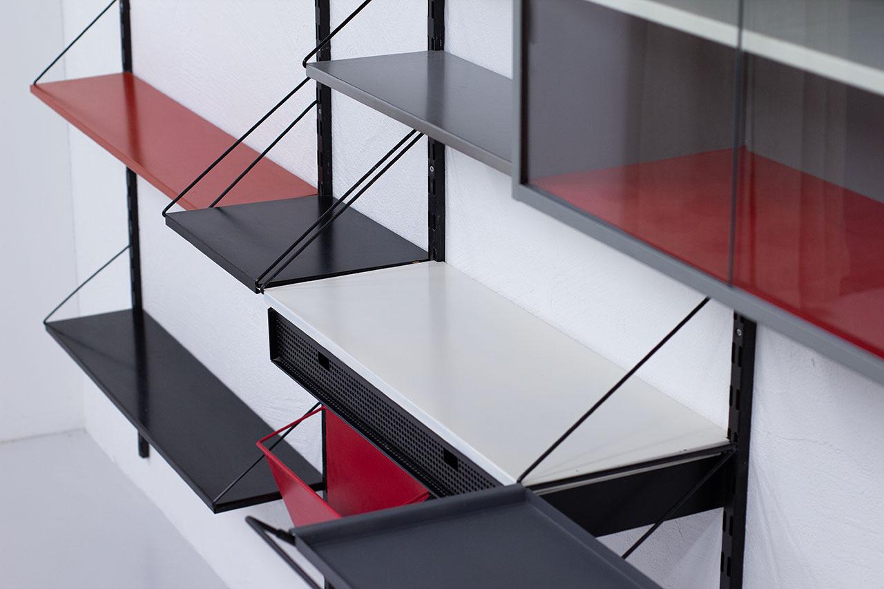 20th Century Shelving Wall Unit System by Pilastro, Holland, 1960s