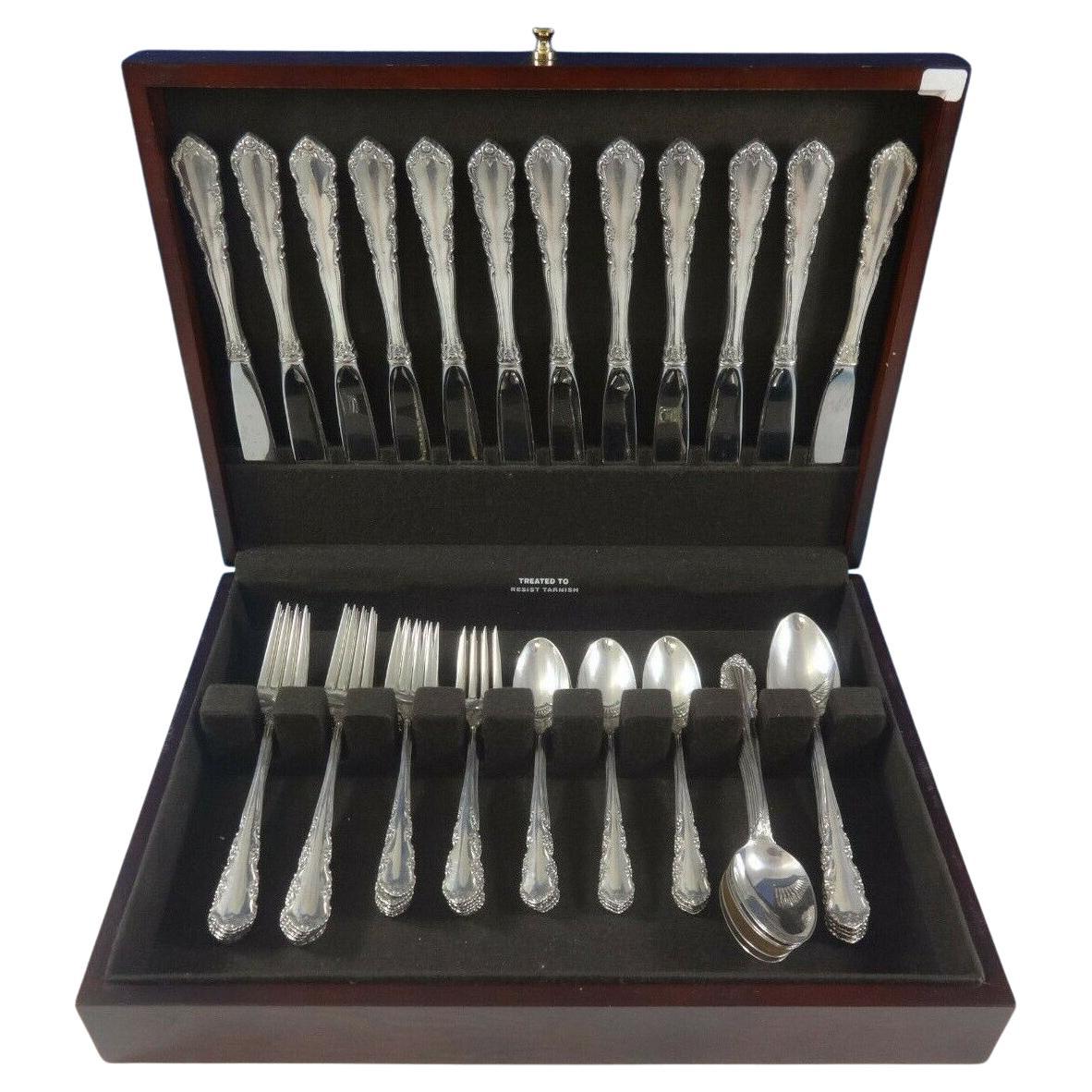 Shenandoah by Wallace Sterling Silver Flatware Set For 12 Service 60 Pieces For Sale