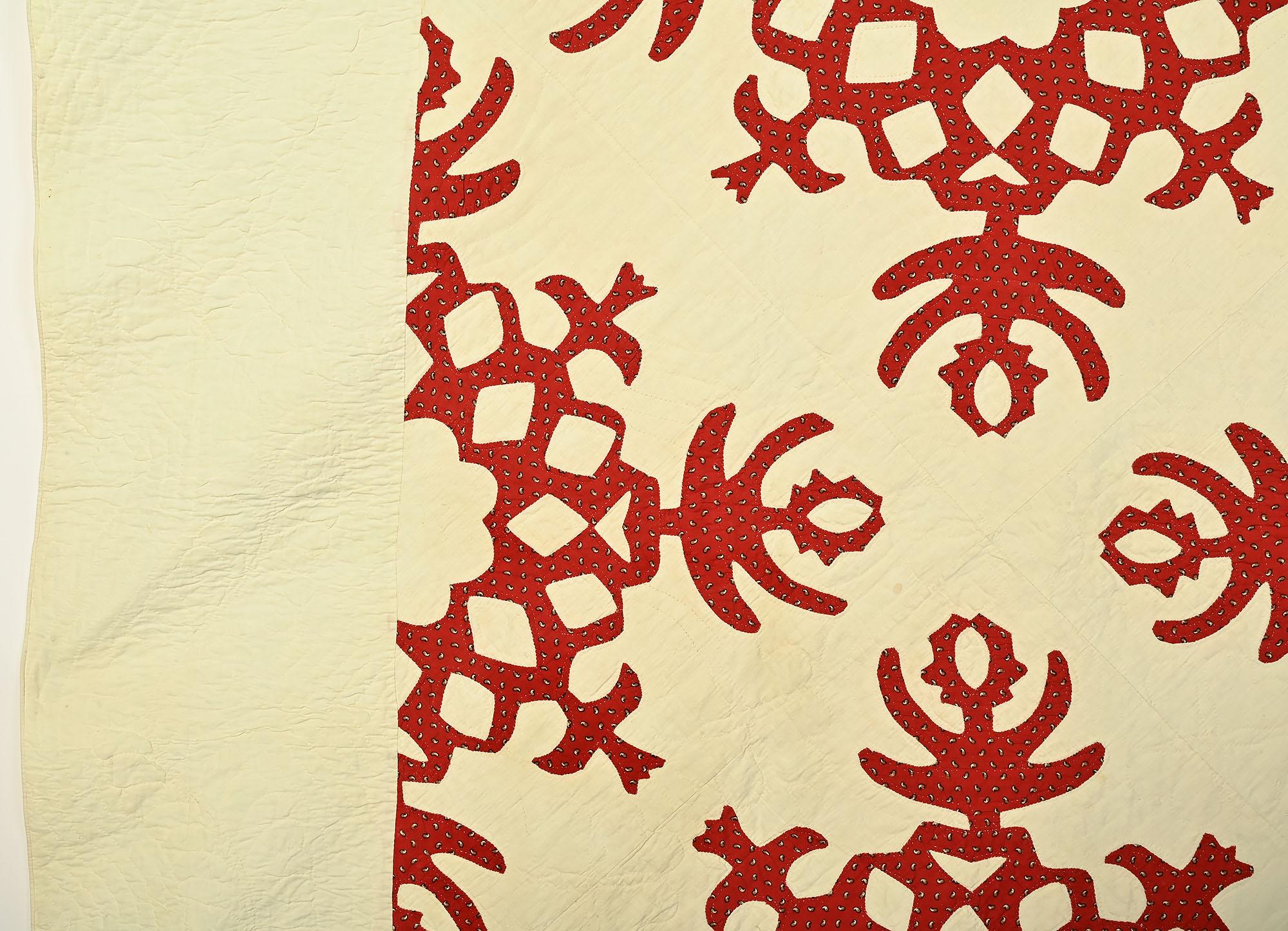 Appliqué Trapunta originale con motivo applique della Valle dello Shenandoah in vendita