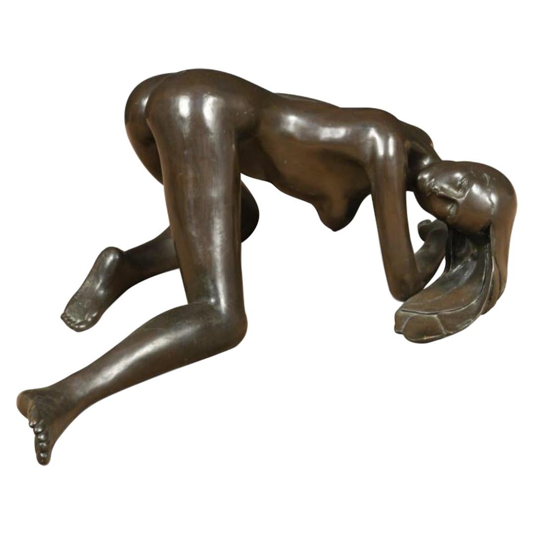 Shenda Amery A Large Erotic Bronze Model of a Female Nude For Sale