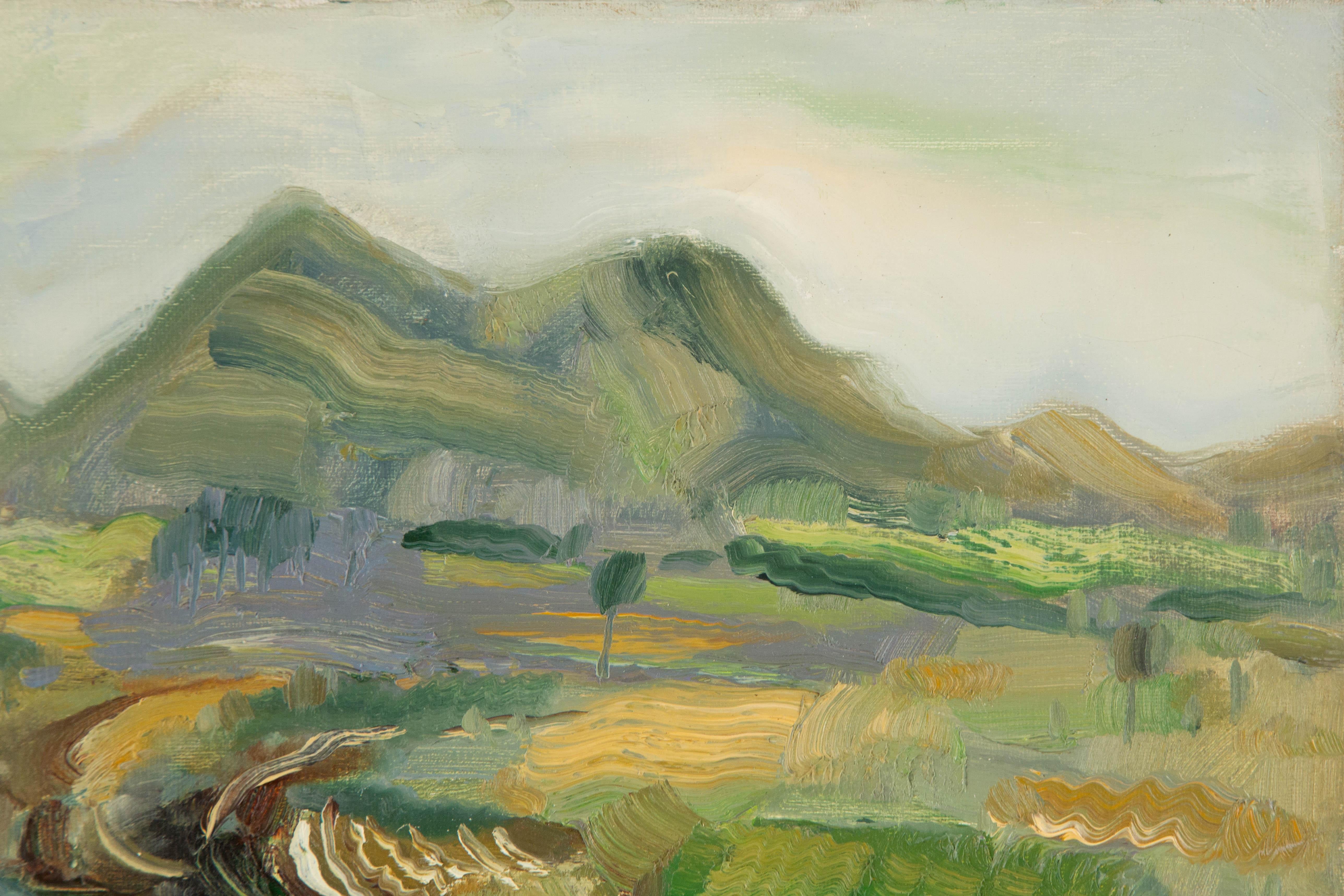 Sheng Hui Landscape Original Oil On Canvas 