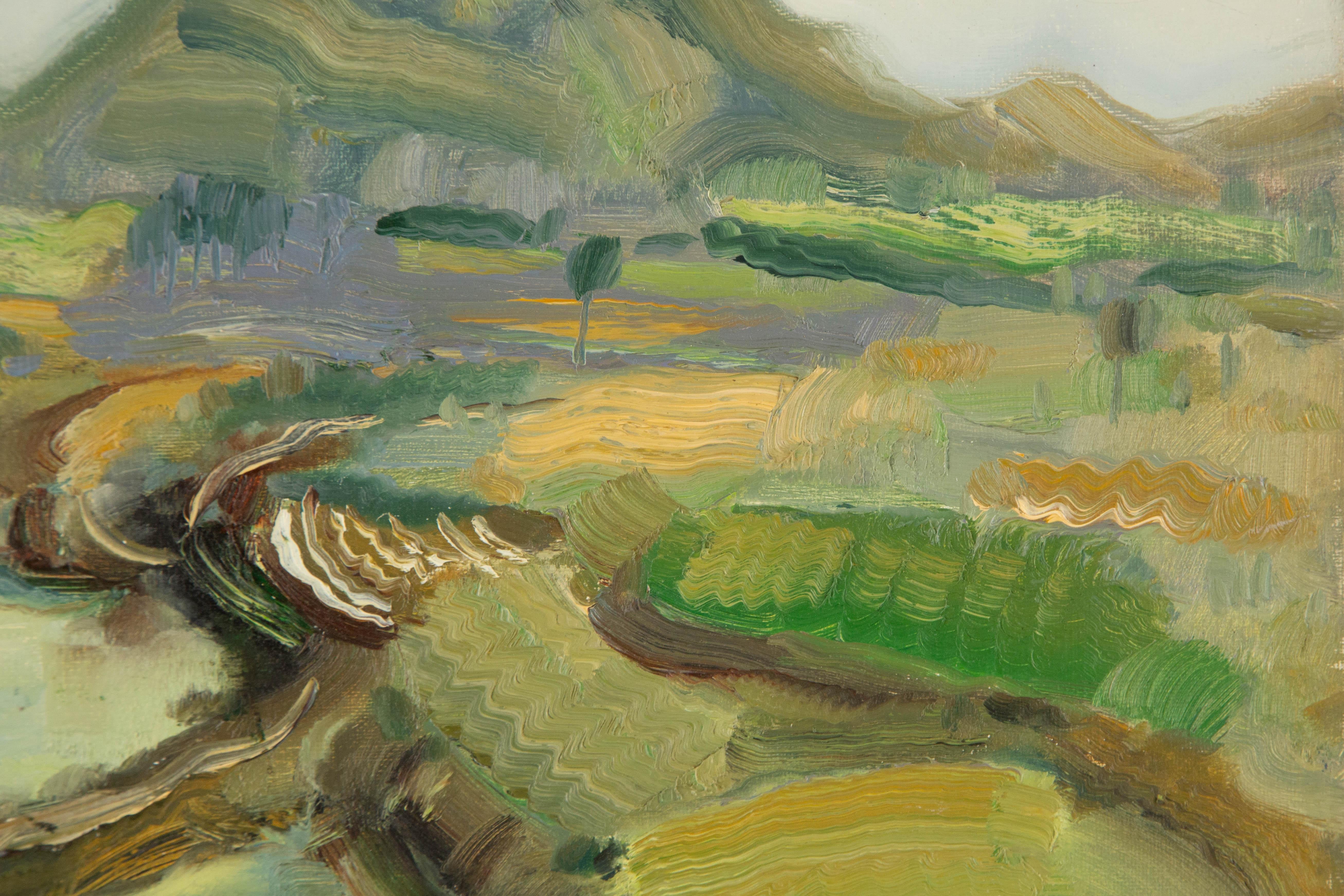 Sheng Hui Landscape Original Oil On Canvas 