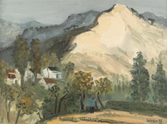 Sheng Hui Landscape Original Oil On Canvas "Nature Scenery" (Paysage de nature)