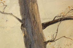 Huile sur toile originale "Village", paysage de Sheng Hui