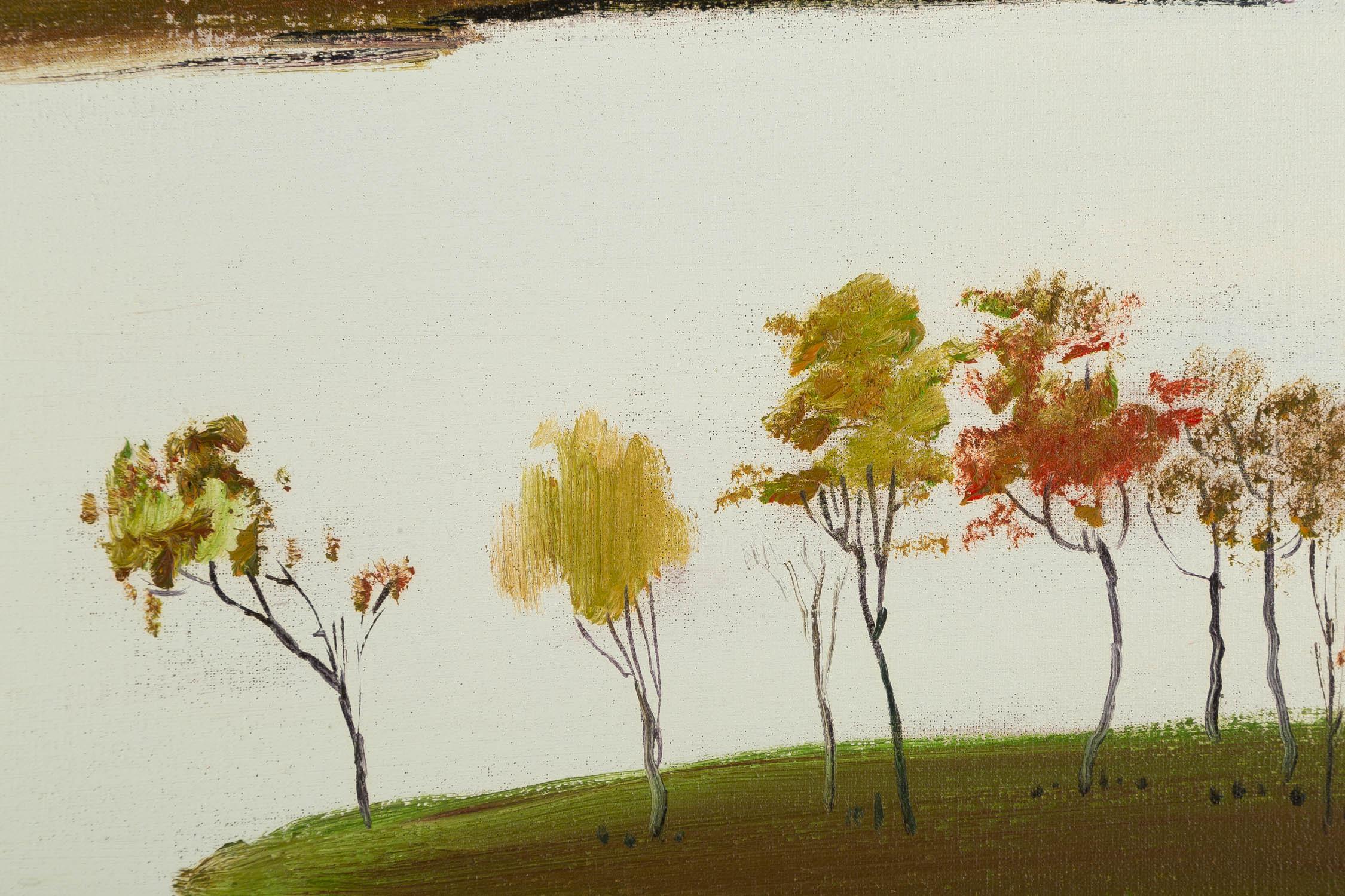 Shenglu Wang Peinture à l'huile impressionniste originale 
