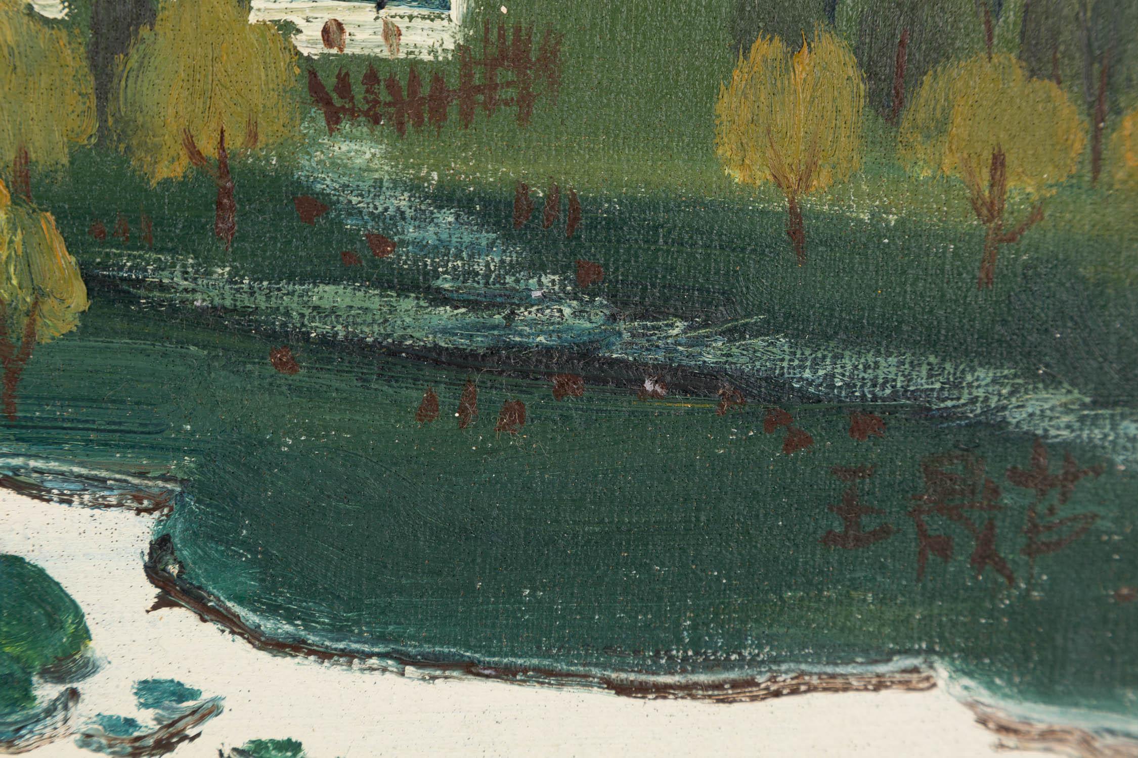 Shenglu Wang Impressionist Original Ölgemälde 