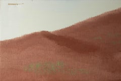 Shenglu Wang Landscape Original Oil On Canvas "Village in Brown and Green"