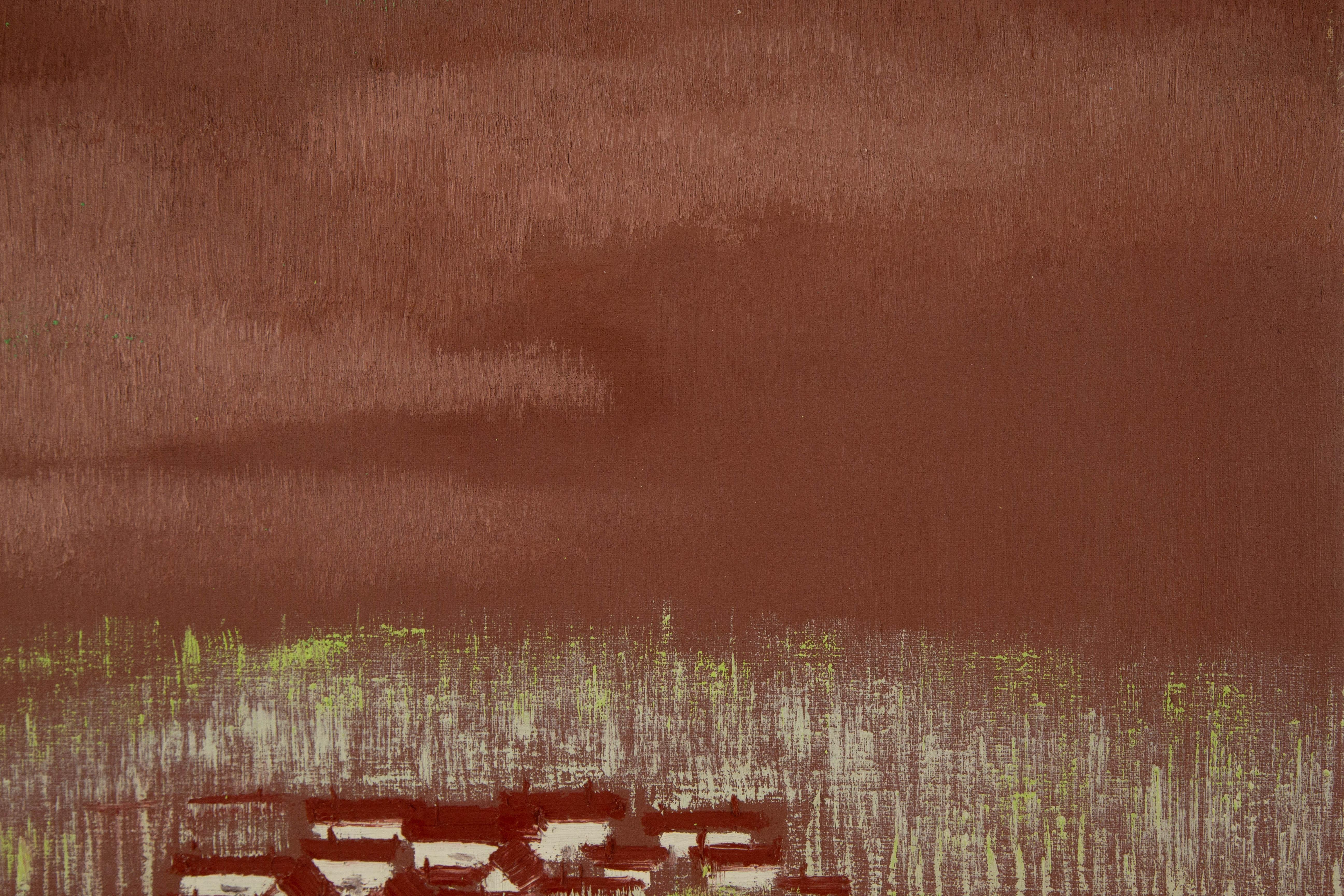 Shenglu Wang Landscape Original Oil On Canvas 